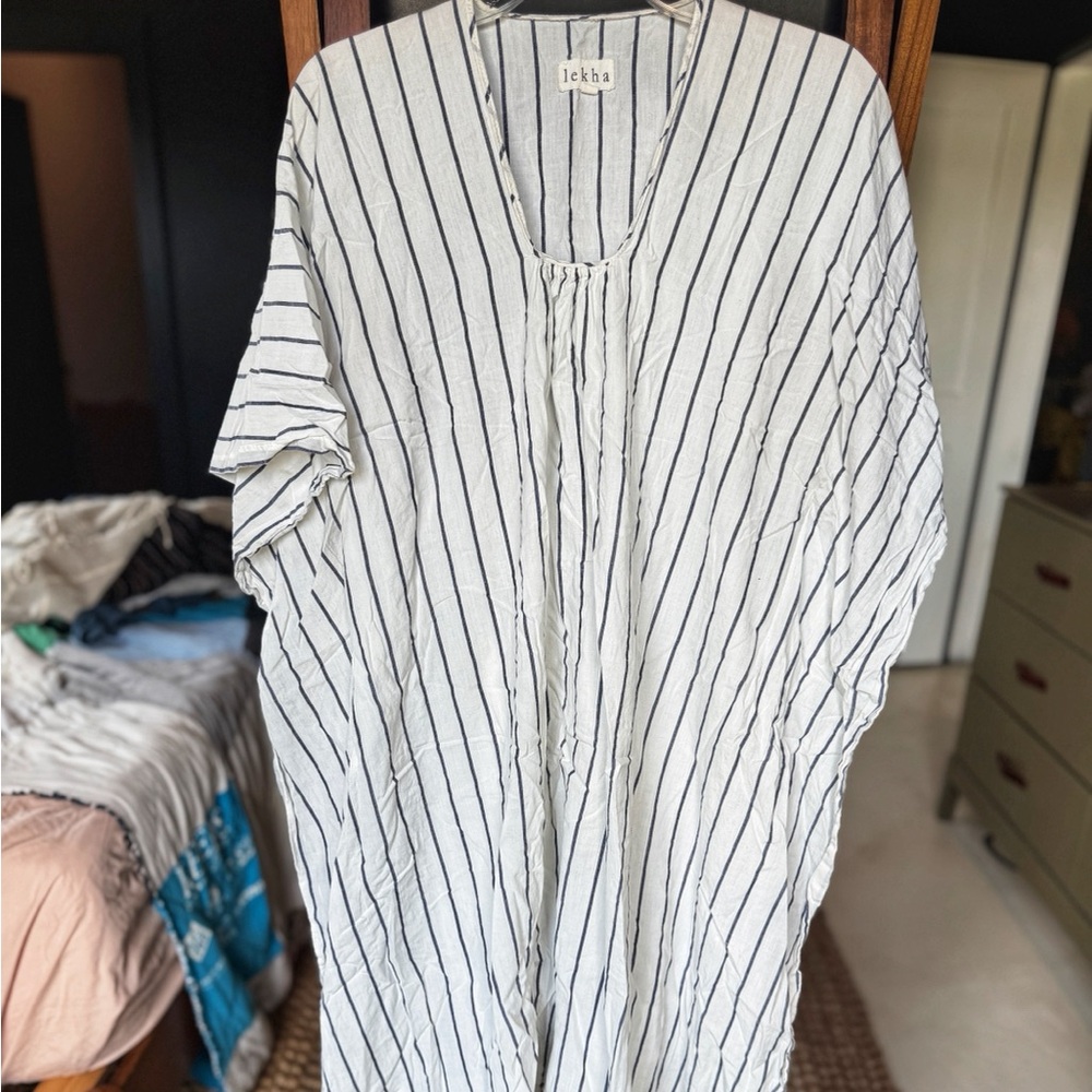 Lekha blue & cream kaftan